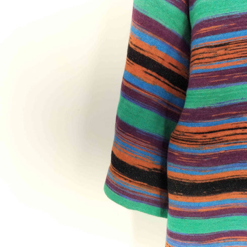 ビームス BEAMS MULTI BDR KNIT マルチ ボーダー ニット メンズ import:L