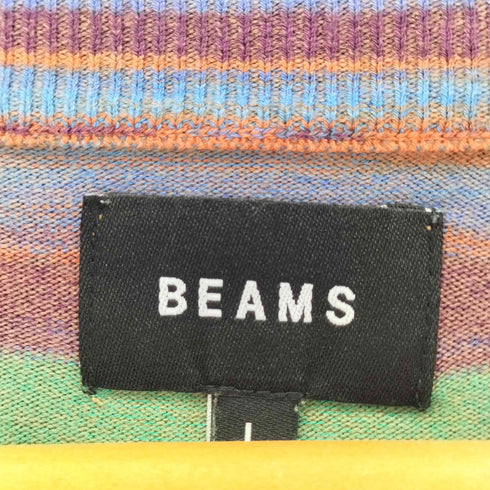 ビームス BEAMS MULTI BDR KNIT マルチ ボーダー ニット メンズ import:L