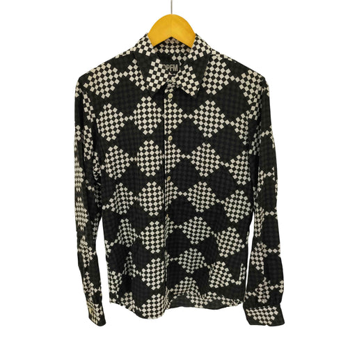 ピーピーエフエム PPFM ランダム チェッカー プリント L/S シャツ メンズ FREE
