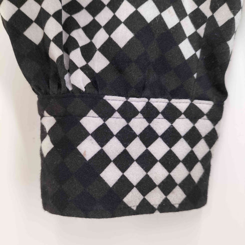 ピーピーエフエム PPFM ランダム チェッカー プリント L/S シャツ メンズ FREE