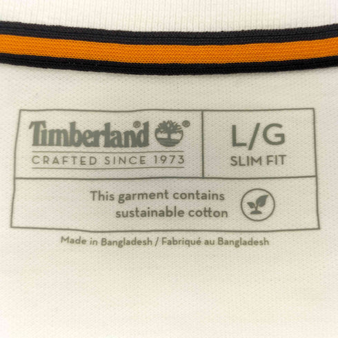 ティンバーランド Timberland ロゴ 刺繍 鹿の子 S/S ポロシャツ メンズ import:L