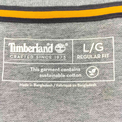 ティンバーランド Timberland ロゴ 刺繍 S/S ポロシャツ メンズ import:L
