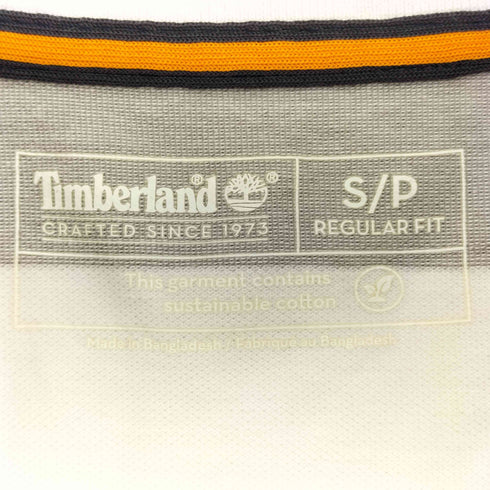 ティンバーランド Timberland ロゴ 刺繍 鹿の子 ボーダー S/S ポロシャツ メンズ import:L