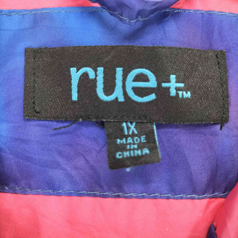 rue+ タイダイ ハーフジップ プルオーバーパーカー メンズ 1X