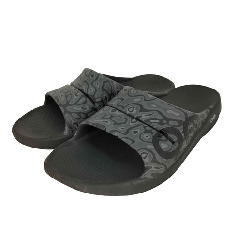 ウーフォス oofos Black Water Camo ブラック ウォーター カモ メンズ EUR:44