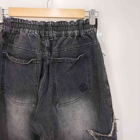 XTONZ ウォッシュ加工 スター ワイド パンツ メンズ JPN:S