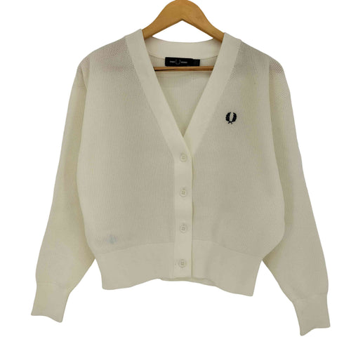 フレッドペリー FRED PERRY Vネックメッシュカーディガン メンズ UK:36