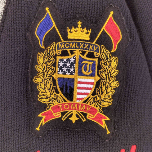 トミー TOMMY エンブレム ロゴ刺繍 カーディガン メンズ import:M