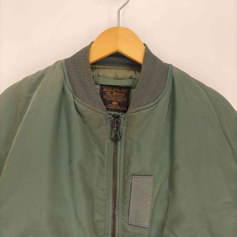 アルファインダストリーズ ALPHA INDUSTRIES 90S USA製 50S復刻 MA1 フライト ジャケット メンズ import:M