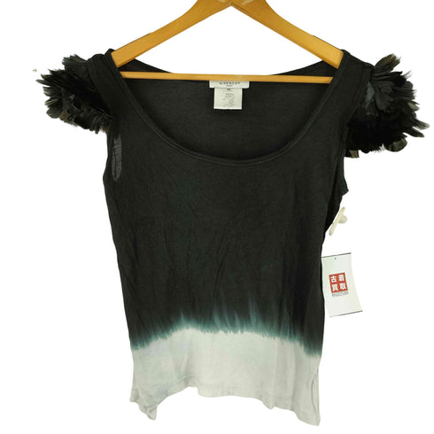 ジバンシィ GIVENCHY グラデーションデザイン フェザーリム付き タンクトップ レディース import:XS