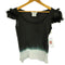 ジバンシィ GIVENCHY グラデーションデザイン フェザーリム付き タンクトップ レディース import:XS