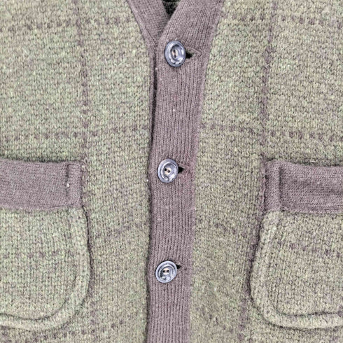ダブルアールエルラルフローレン RRL RALPH LAUREN 00S 一つ星 黒タグ ウール チェック マルチポケット ハンティングベスト メンズ import:S
