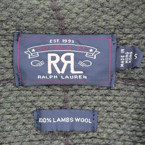 ダブルアールエルラルフローレン RRL RALPH LAUREN 00S 一つ星 黒タグ ウール チェック マルチポケット ハンティングベスト メンズ import:S