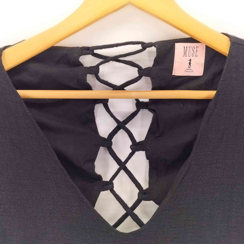 MUSE HAWAII レースアップデザイン ロングワンピース Casual レディース