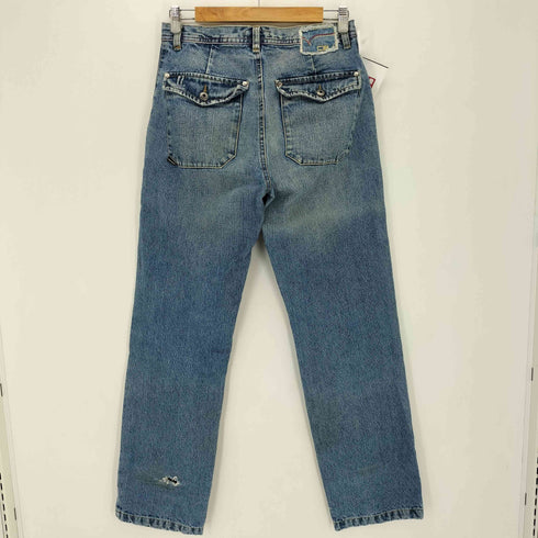 CYBERJEANS ウォッシュ ストレートデニムパンツ Y2K メンズ