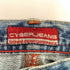 CYBERJEANS ウォッシュ ストレートデニムパンツ Y2K メンズ