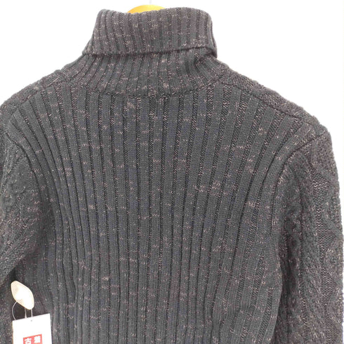 ニコルクラブフォーメン NICOLE CLUB FOR MEN 90-00S ケーブル編み プルオーバー タートルネック ニット セーター メンズ