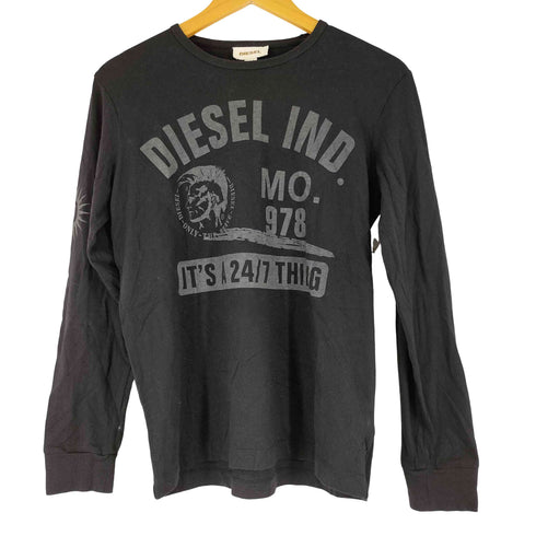 ディーゼル DIESEL フロントロゴ ロングスリーブカットソー メンズ S