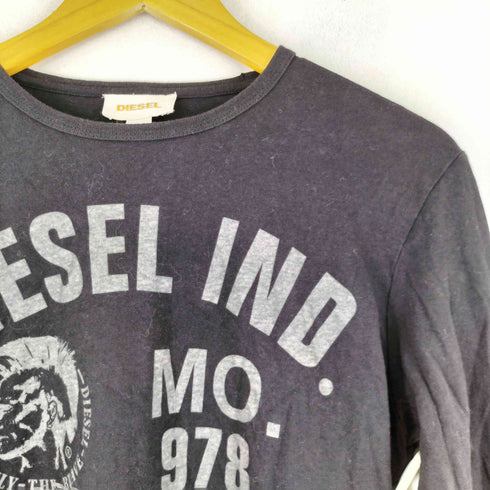 ディーゼル DIESEL フロントロゴ ロングスリーブカットソー メンズ S