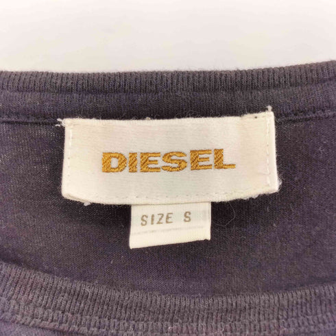 ディーゼル DIESEL フロントロゴ ロングスリーブカットソー メンズ S