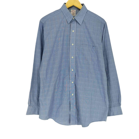 ブルックスブラザーズ BROOKS BROTHERS TRADITIONAL FIT L/S コットン チェックシャツ メンズ 15 1/2