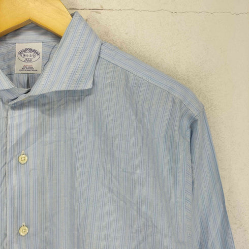 ブルックスブラザーズ BROOKS BROTHERS SLIM FIT L/S ホリゾンタルカラー ストライプ シャツ メンズ 16 1/2
