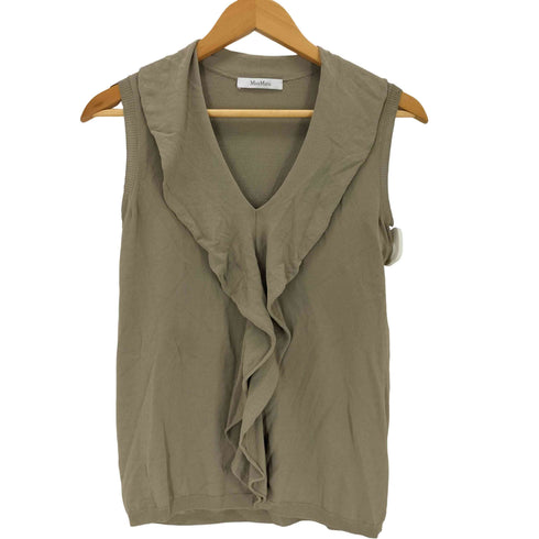マックスマーラ MAX MARA フリルノースリーブニット レディース