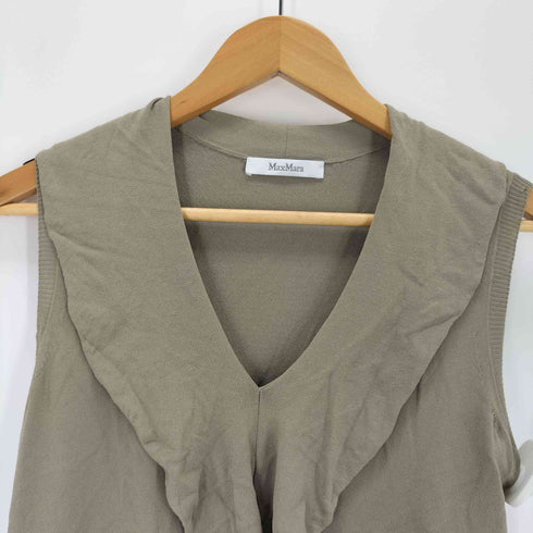 マックスマーラ MAX MARA フリルノースリーブニット レディース