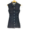 ザラ ZARA ドレープ ミニデニム ワンピース レディース JPN:M
