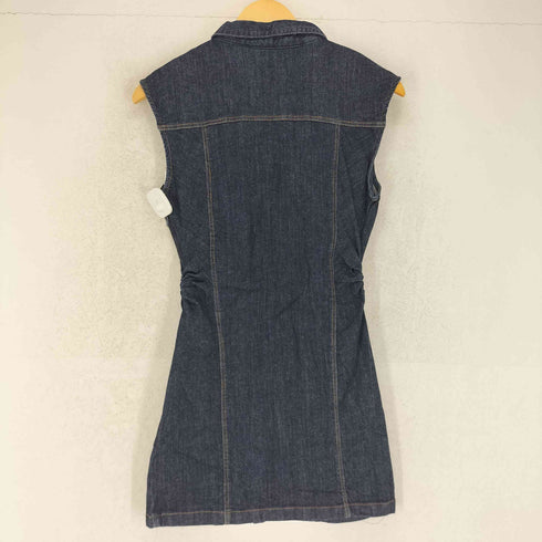 ザラ ZARA ドレープ ミニデニム ワンピース レディース JPN:M