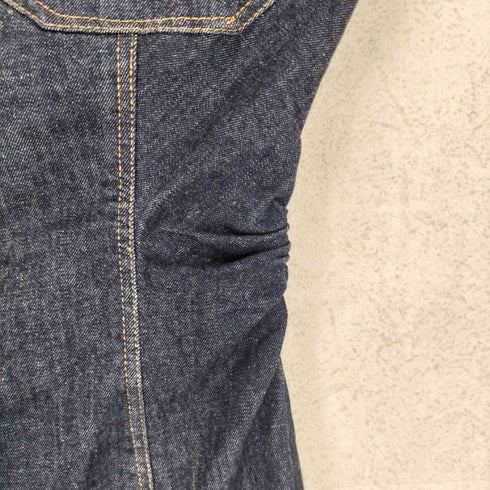 ザラ ZARA ドレープ ミニデニム ワンピース レディース JPN:M