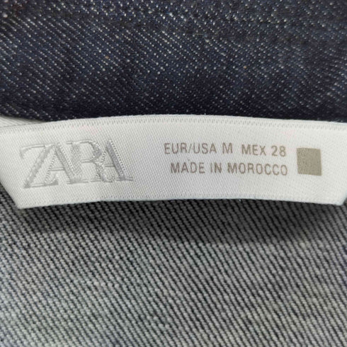 ザラ ZARA ドレープ ミニデニム ワンピース レディース JPN:M