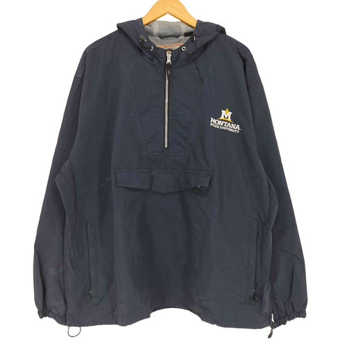 ウェザープルーフ WEATHERPROOF 企業ロゴ刺繍 ナイロン アノラックパーカー メンズ JPN:XL