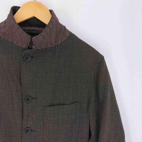 ダブルアールエルラルフローレン RRL RALPH LAUREN 00S 一つ星 黒タグ Plaid sport coat プラッド スポーツ コート 段返り5B シングルブレスト テーラード ジャケット メンズ import:S