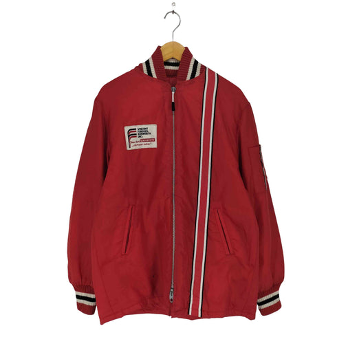 フルギ AVON SPORTSWEAR カナダ製 ワッペン レーシングジャケット メンズ