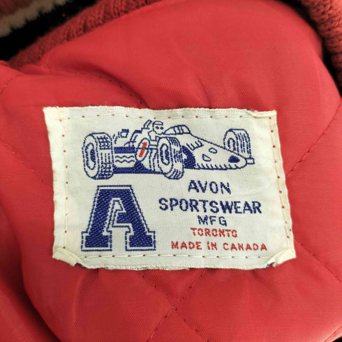 フルギ AVON SPORTSWEAR カナダ製 ワッペン レーシングジャケット メンズ