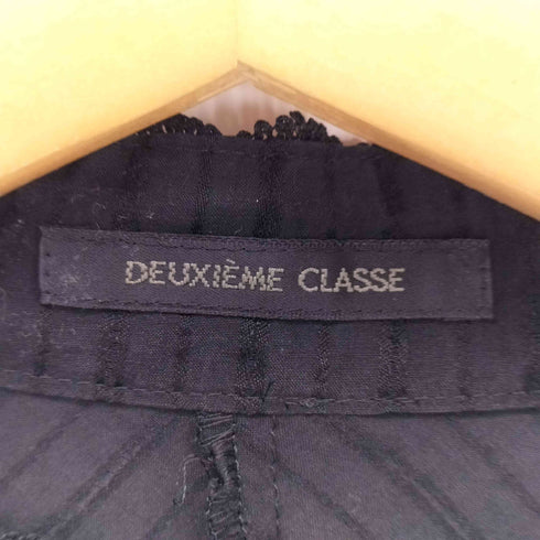 ドゥーズィエムクラス DEUXIEME CLASSE プリーツデザイン レースシアーブラウス レディース