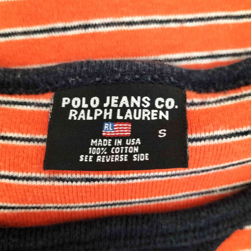 ポロジーンズカンパニーラルフローレン POLO JEANS COMPANY RALPH LAUREN マルチボーダー半袖Tシャツ メンズ import:S