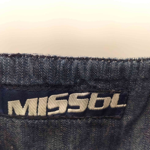 ミスシックスティ MISS SIXTY イタリア製 ダメージ加工 デニムノースリーブワンピース レディース