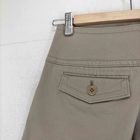 バーバリーブルーレーベル BURBERRY BLUE LABEL ダブルベルト コットン ショートパンツ レディース JPN:36