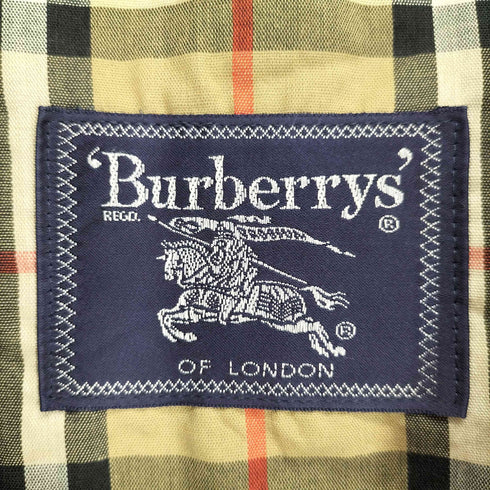 バーバリーズ BURBERRYS MADE IN USA 比翼 ステンカラーコート レディース UK:12