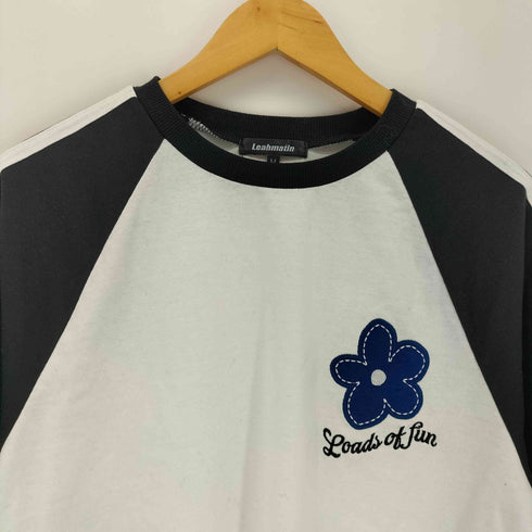 LEAHMATIN 刺繍 ラグランTシャツ street メンズ M