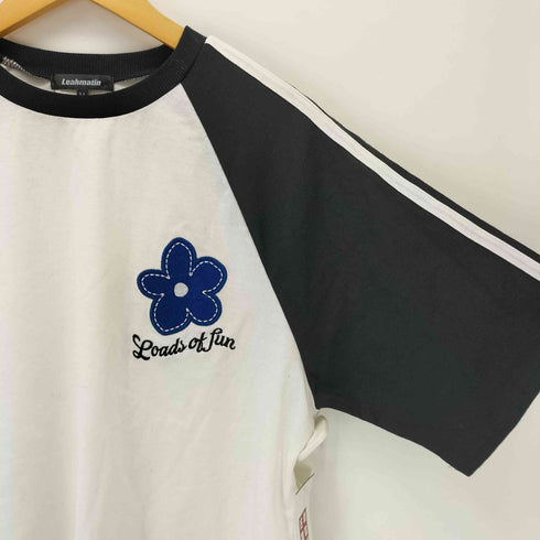 LEAHMATIN 刺繍 ラグランTシャツ street メンズ M