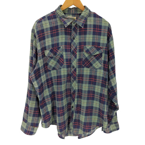RUGGED WEAR ルギード ウェア フラップポケットチェック長袖シャツ メンズ import:XL
