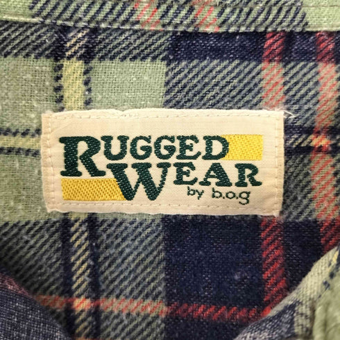 RUGGED WEAR ルギード ウェア フラップポケットチェック長袖シャツ メンズ import:XL
