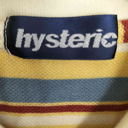 ヒステリック HYSTERIC マルチボーダー柄鹿の子ポロシャツ Y2K レディース FREE