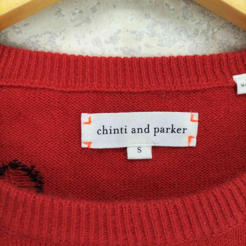 chinti and parker チンティ&パーカー pure cashmere 100カシミヤ ハート デザイン ニット import レディース S