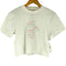 SLEEP AT 11 レースデザイン フロントプリント Tシャツ レディース