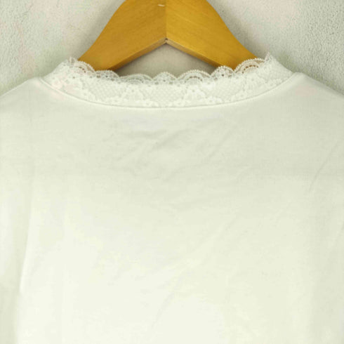 SLEEP AT 11 レースデザイン フロントプリント Tシャツ レディース