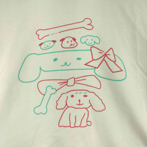 SLEEP AT 11 レースデザイン フロントプリント Tシャツ レディース